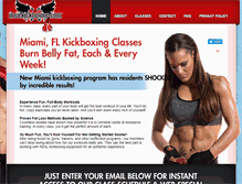 Tablet Screenshot of ilovekickboxing-kendallfl.com